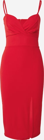 WAL G. فستان للمناسبات 'MARGRET' بلون أحمر: الأمام