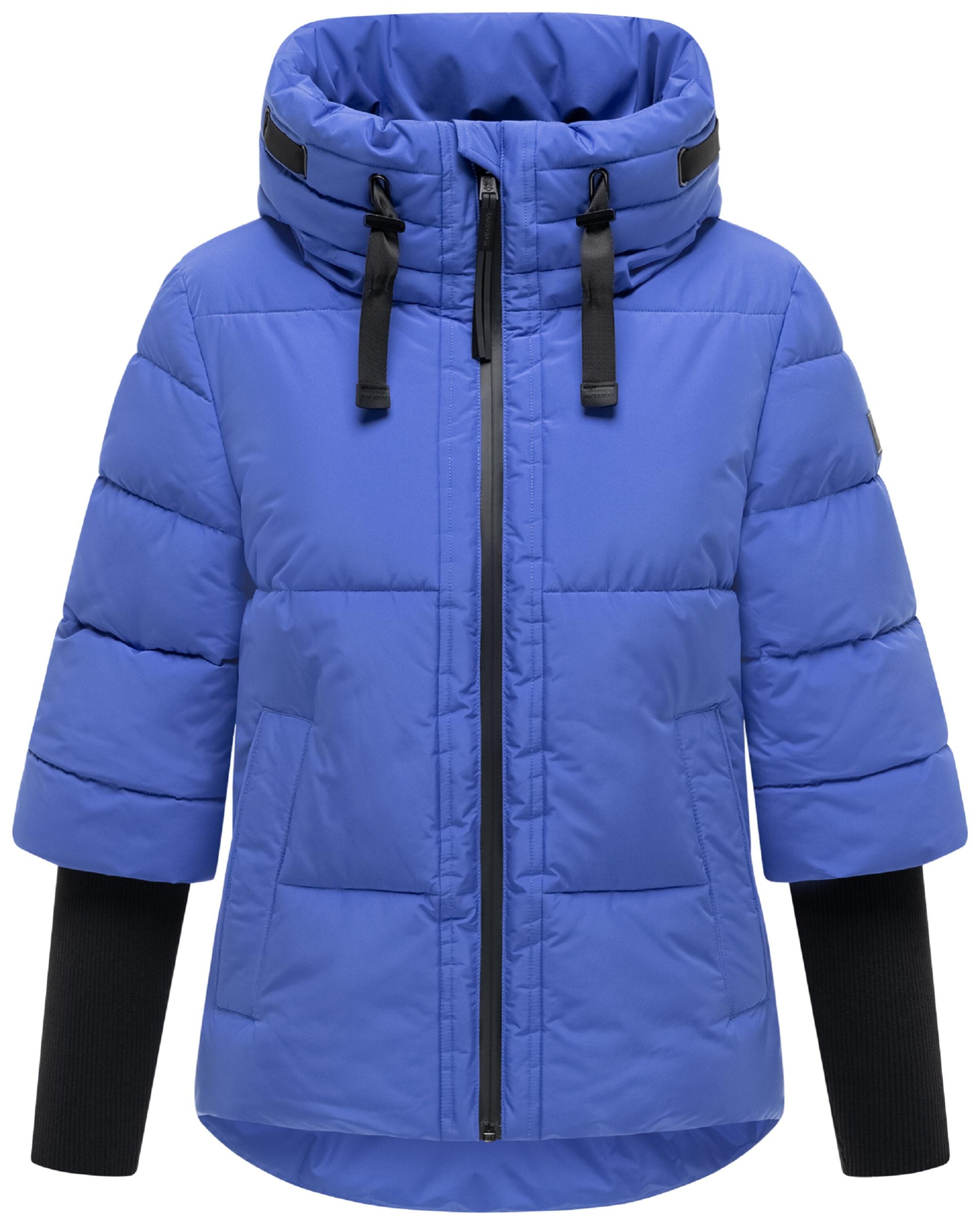 NAVAHOO Winterjas 'Lotusherz XIV' in Blauw: voorkant