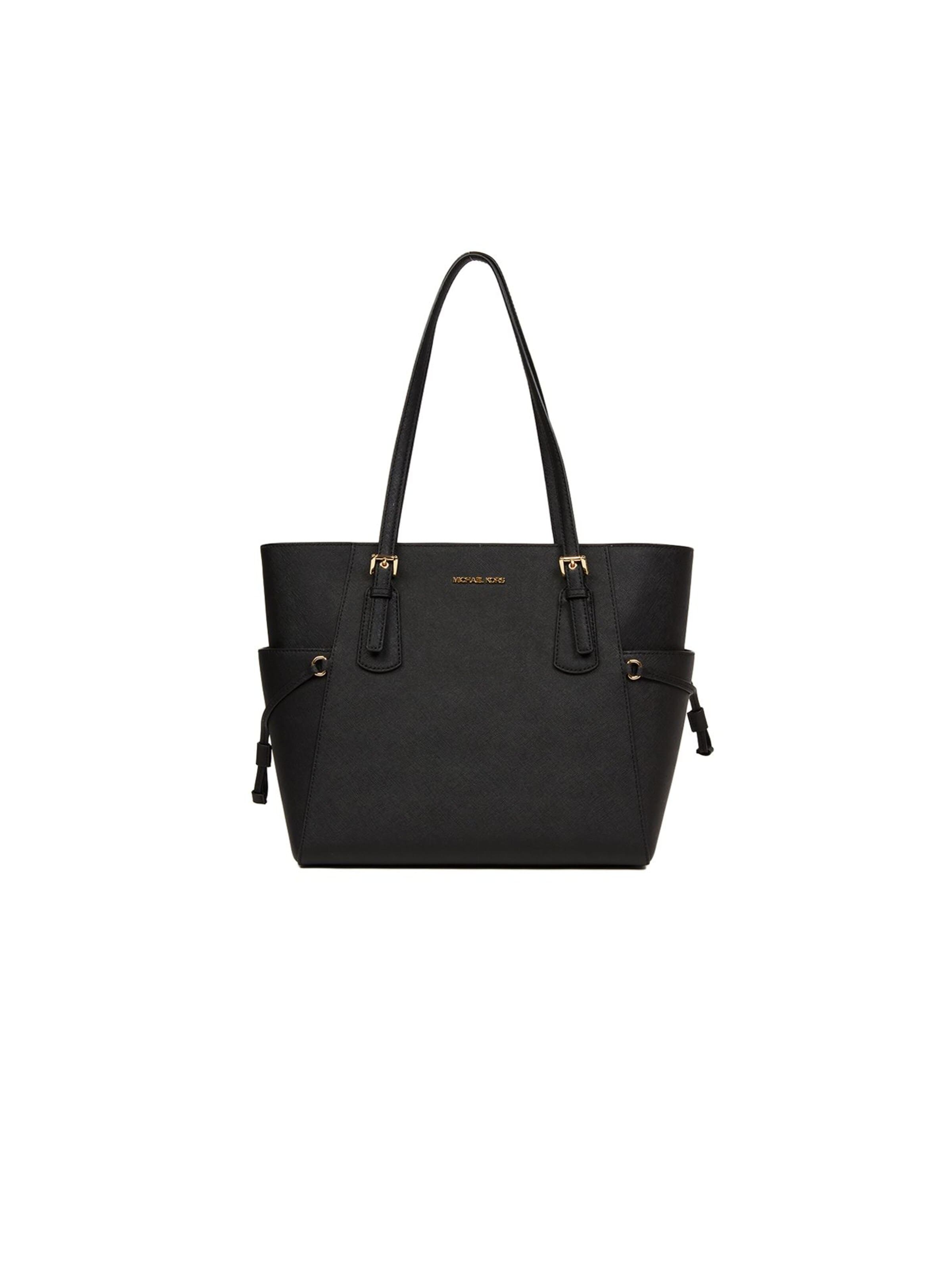 Borsa a mano 'Voyager Large East-West Tote' di Michael Kors in nero: frontale