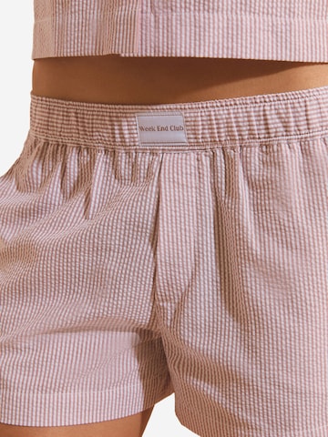 Pantaloncini da pigiama 'Bettina' di ETAM in rosa