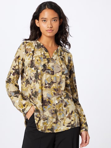 Cartoon Blouse in Beige: front