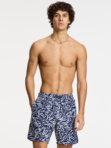 Pantaloncini da bagno 'Mike Starfish' di Shiwi in blu: frontale
