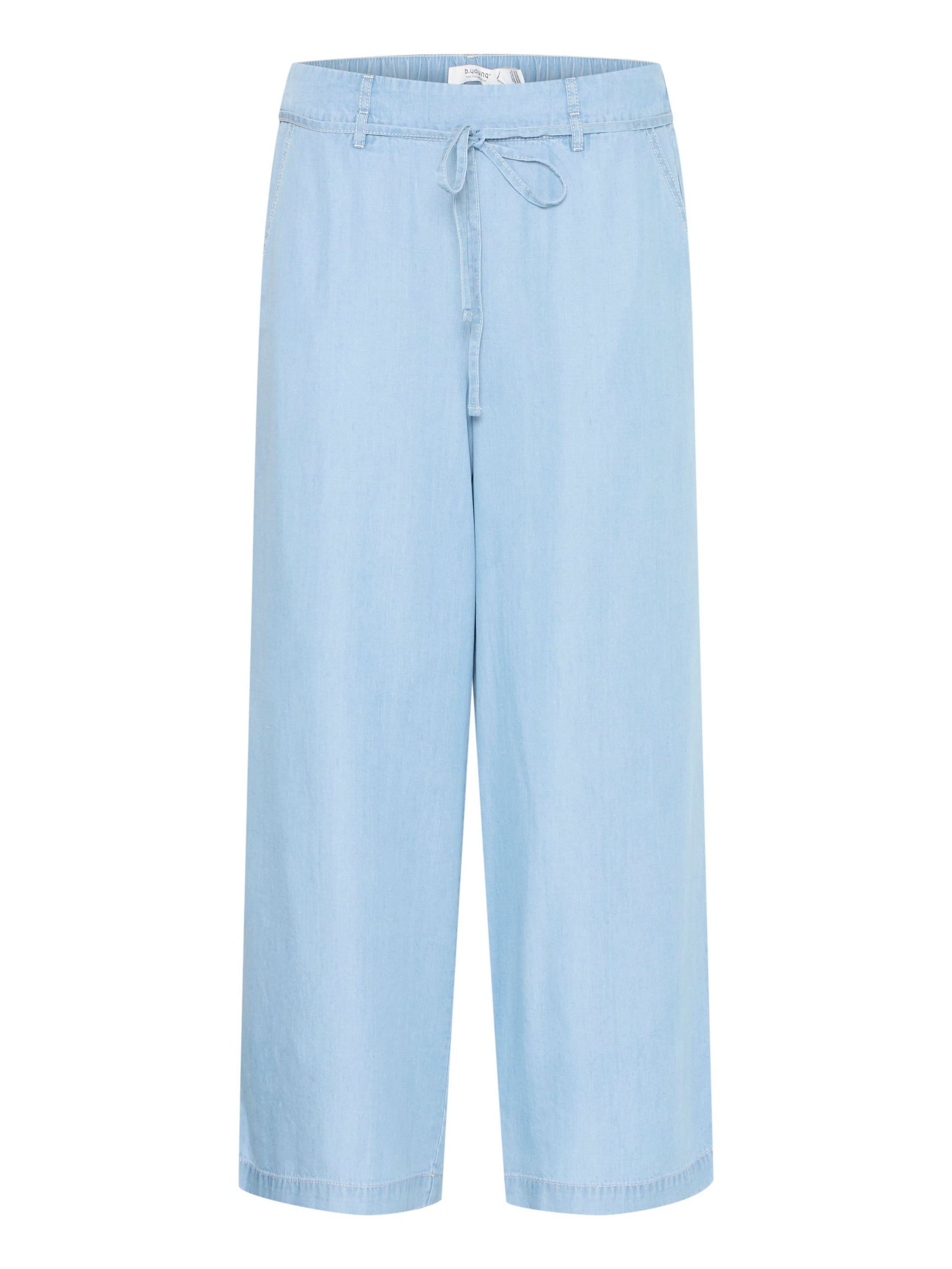 b.young Wide Leg Bukser 'KOSMO' i blå: forside