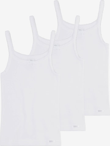 Maillot de corps SANETTA en blanc : devant