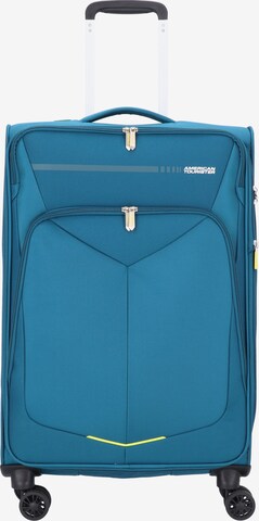 American Tourister Trolley 'Summerfunk' in Blauw: voorkant