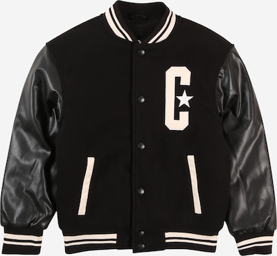 CONVERSE Prijelazna jakna u crna / vuneno bijela, Pregled proizvoda