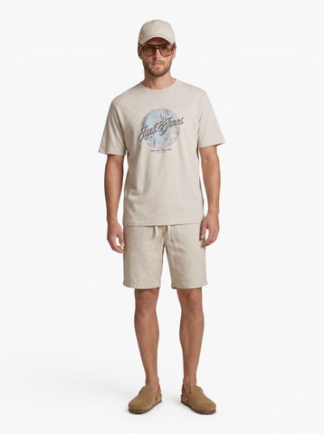 JACK & JONES Tričko 'JJHonolulu' - Béžová