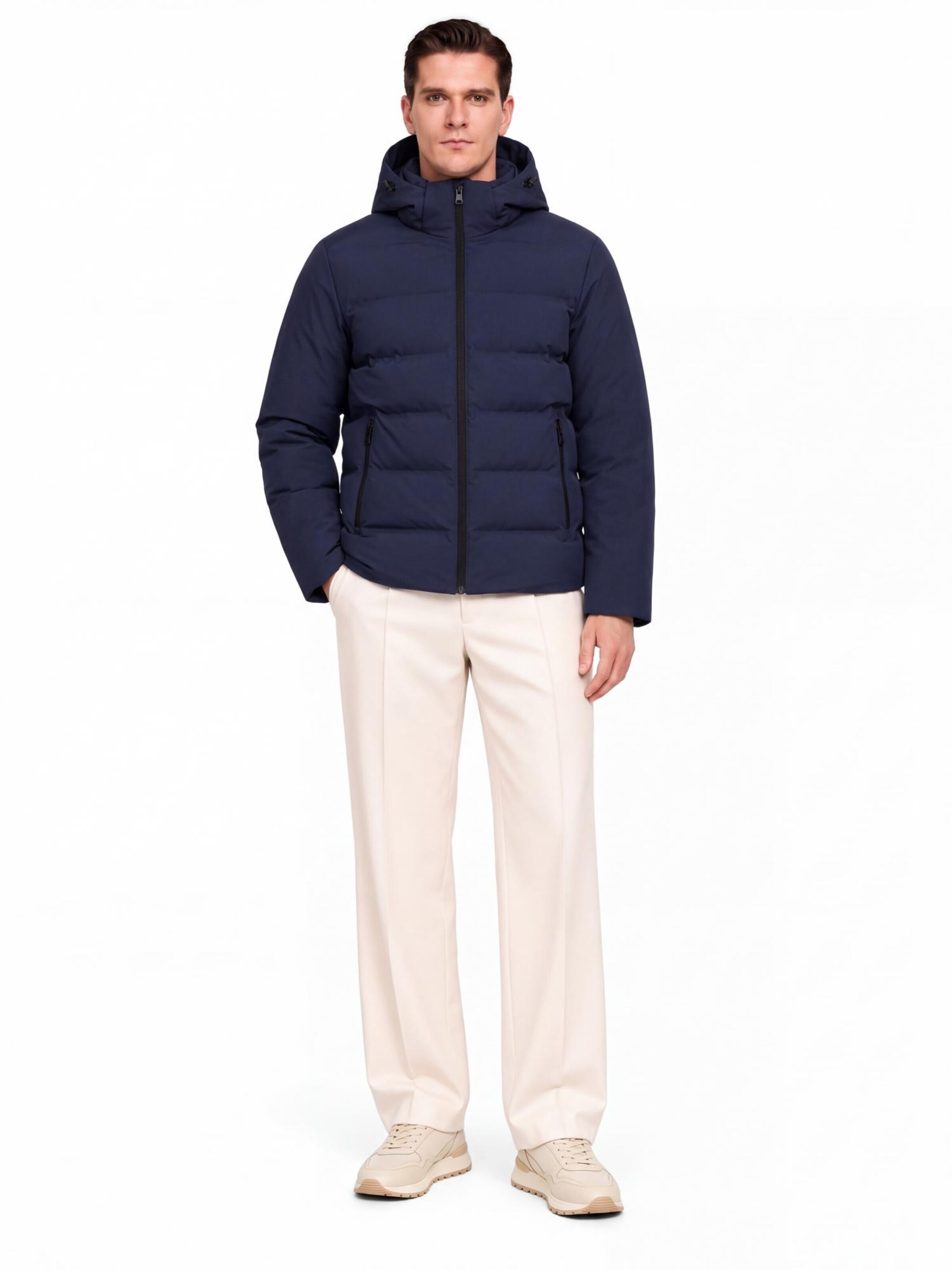 ALLTHEMEN Winter jacket 'Wärmekammer' in Blue