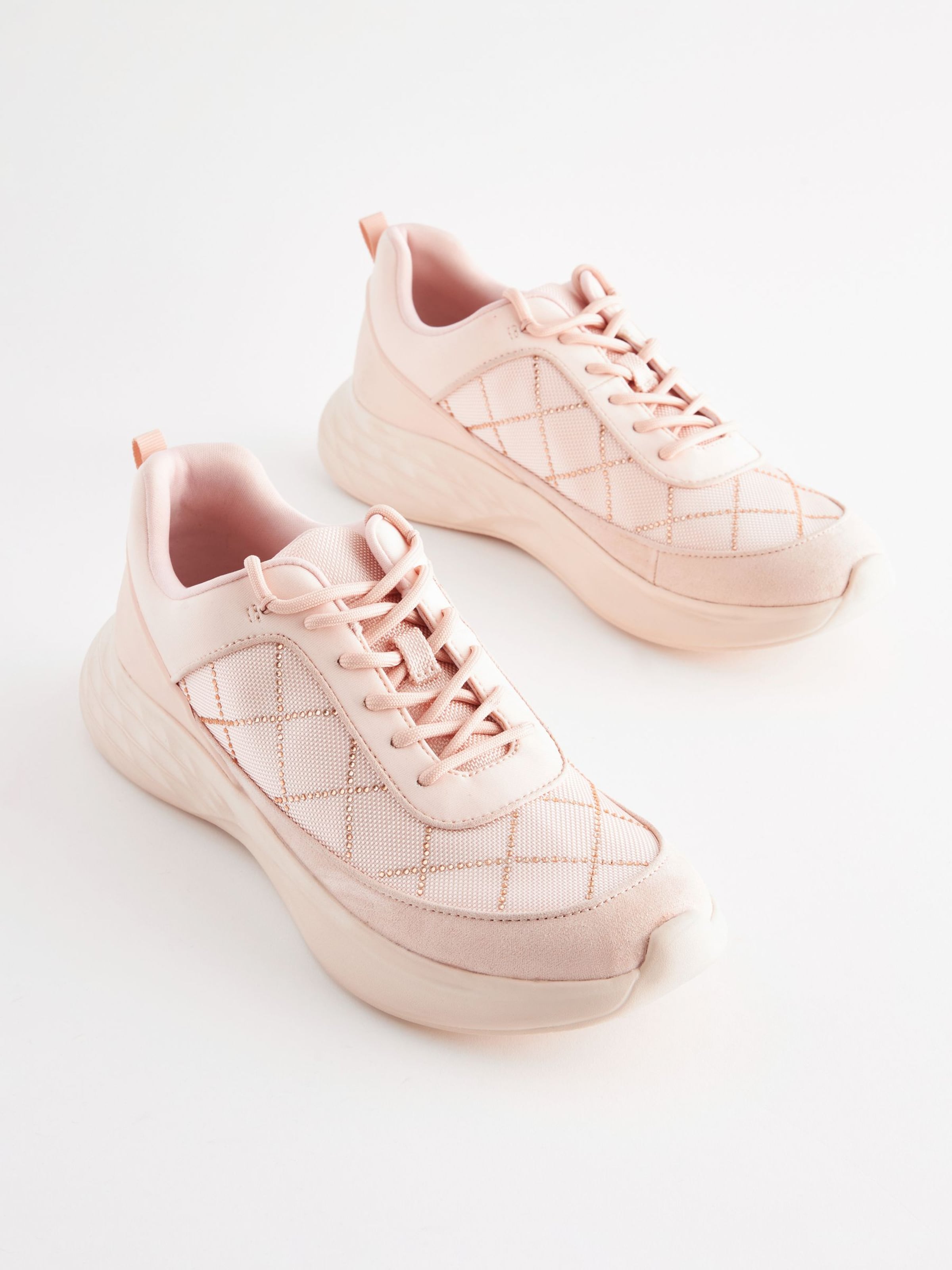 Next Platform trainers in Beige