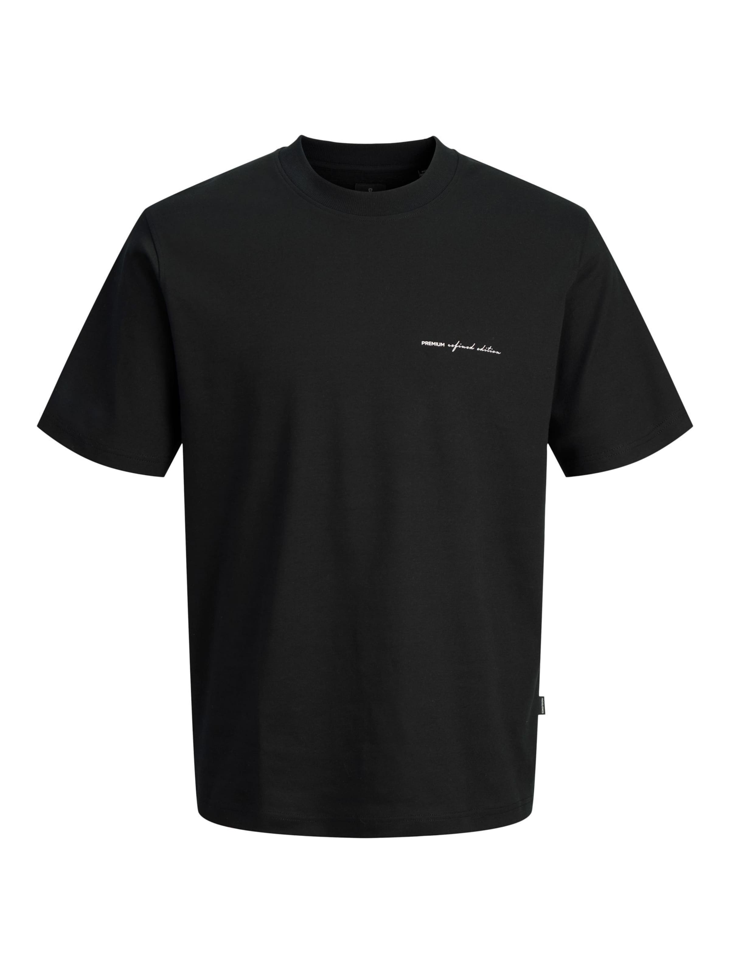 JACK & JONES - Camiseta en negro: frente