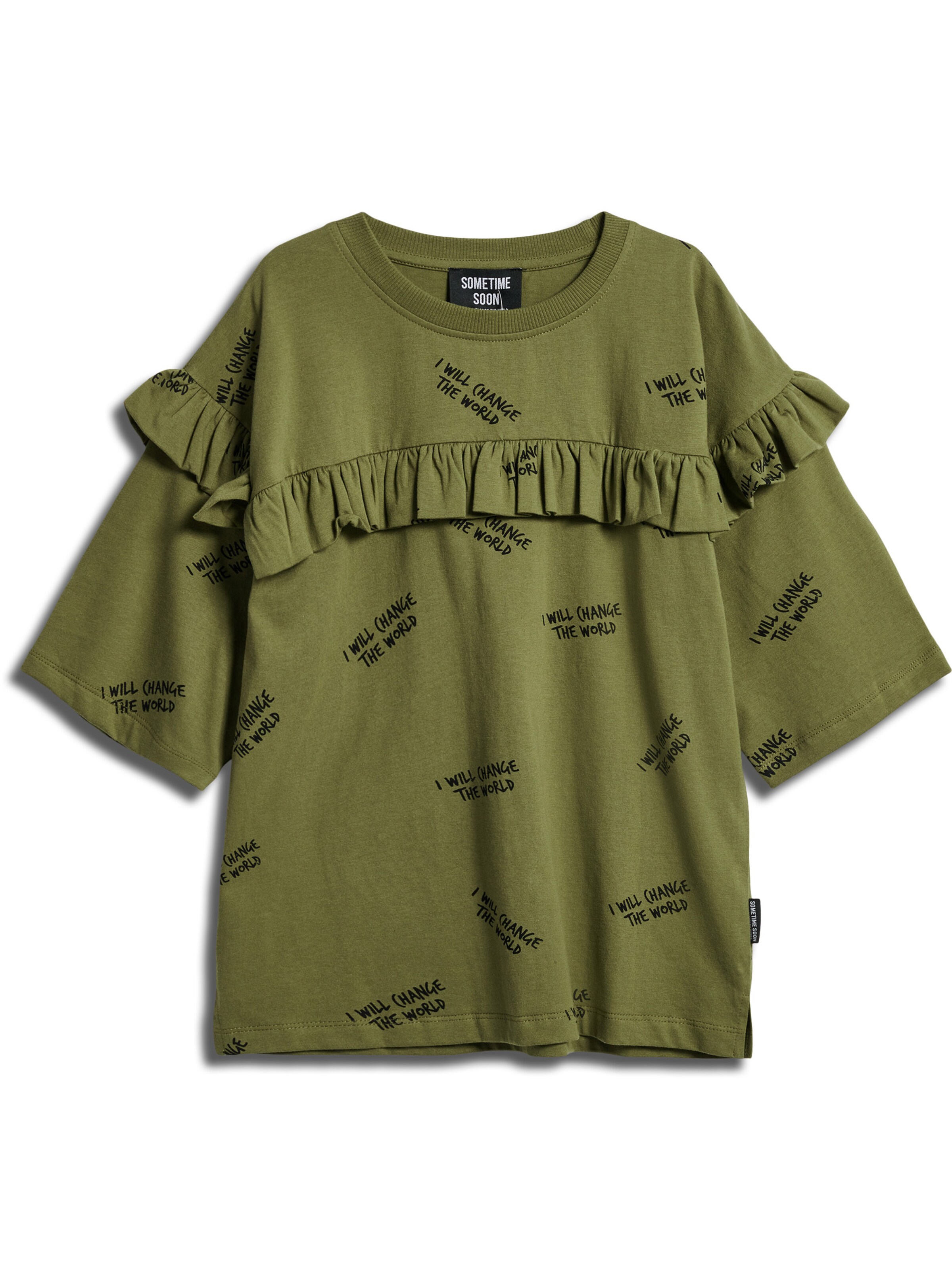 SOMETIME SOON Bluser & t-shirts i grøn: forside