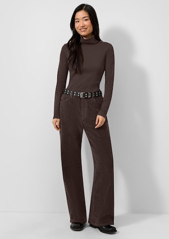 Wide Leg Pantalon QS en marron