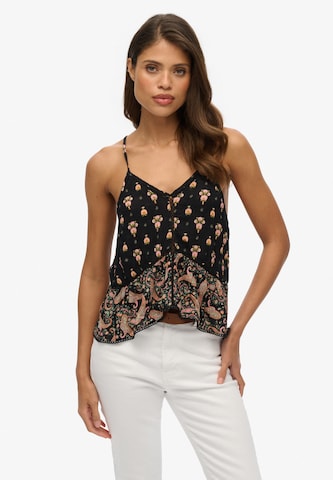 Superdry Top in Zwart: voorkant