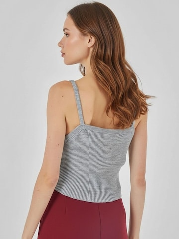 Bigdart - Top 'Crop Top' em cinzento
