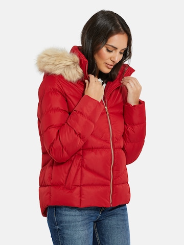 Threadbare Zimní bunda 'Hails' – červená: přední strana