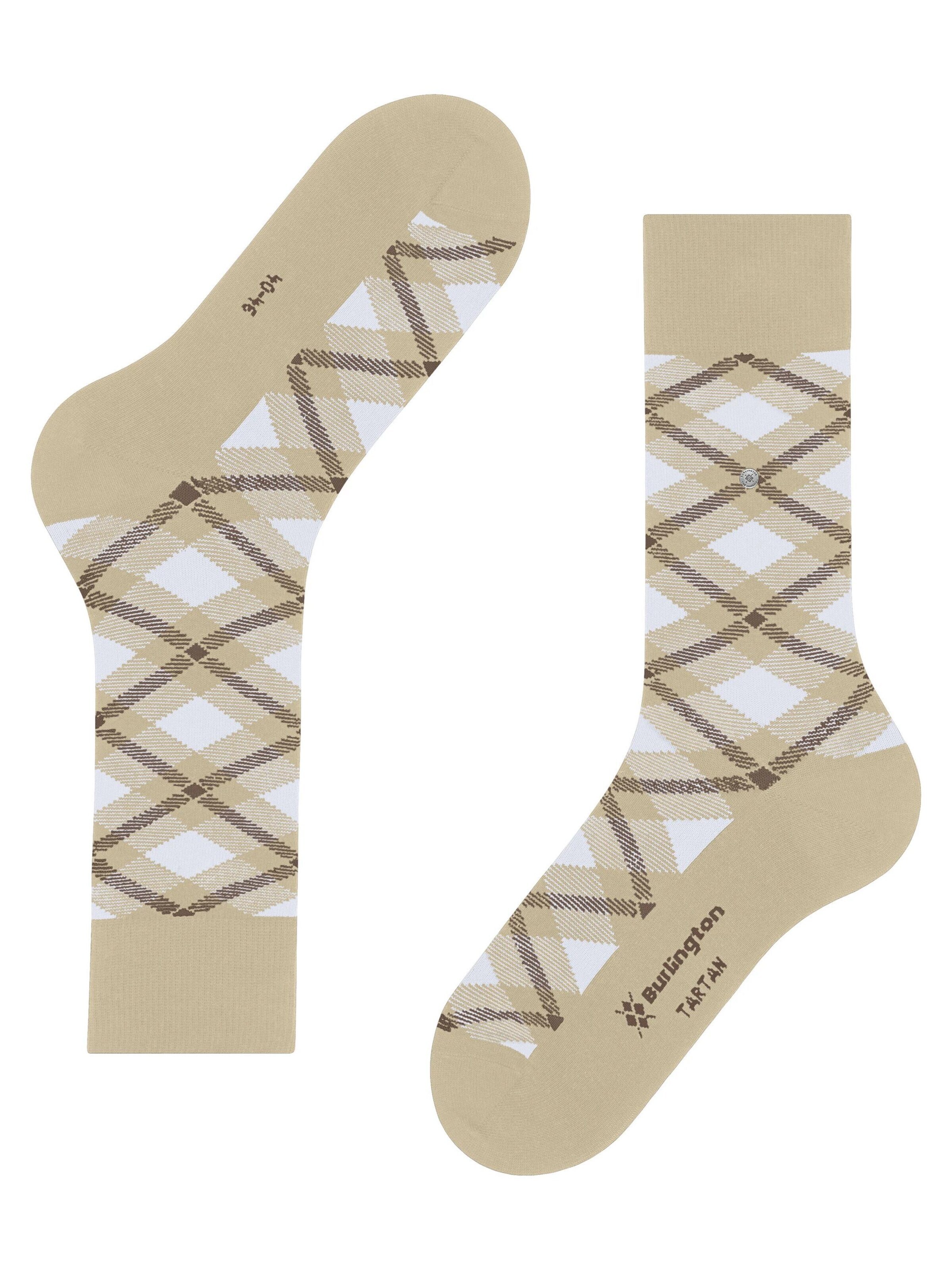 BURLINGTON Socken 'Tartan'‌ in Beige