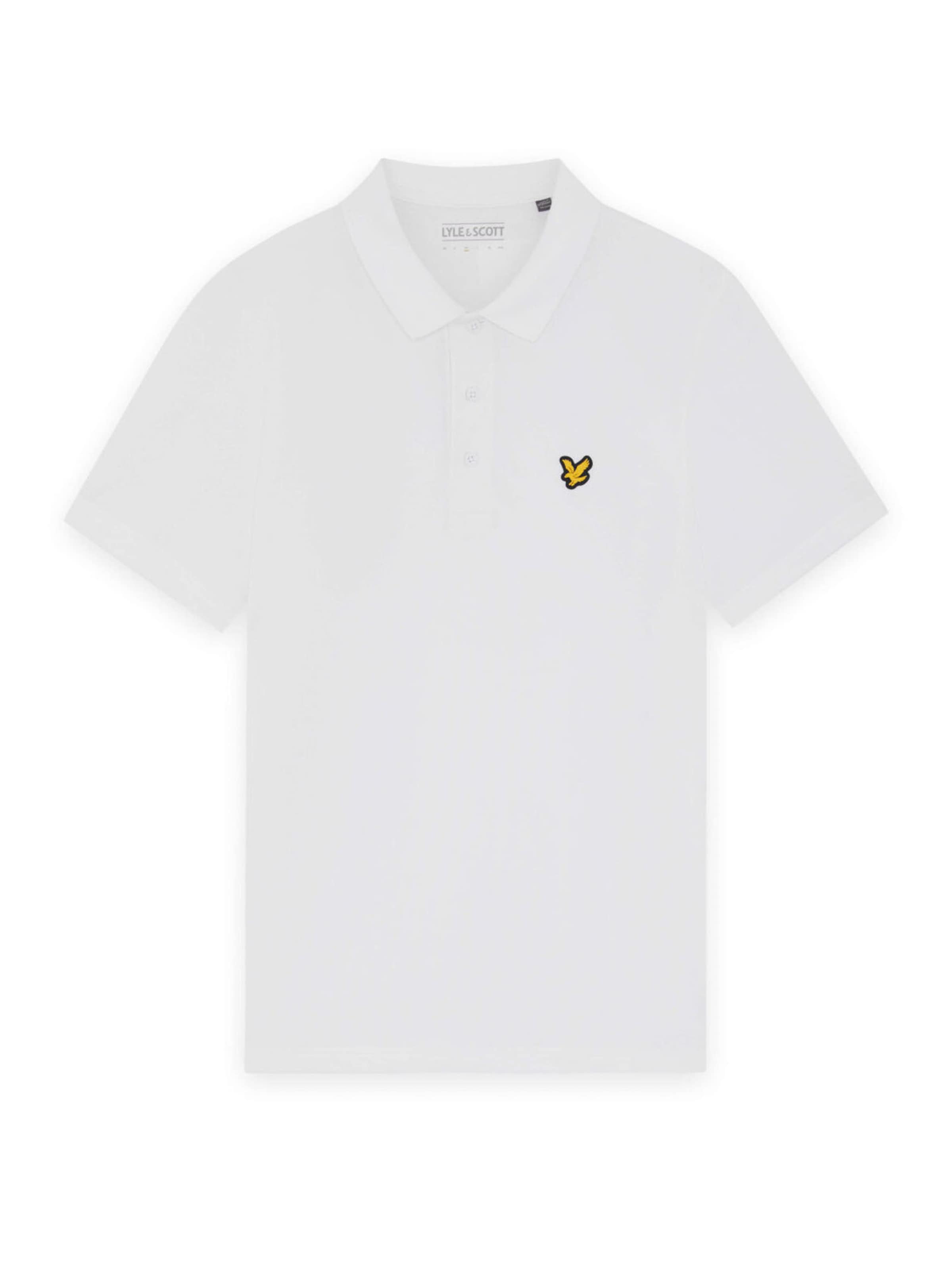 Lyle & Scott Functioneel shirt in Wit: voorkant