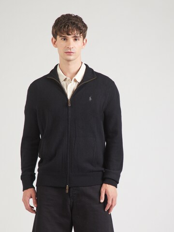 Polo Ralph Lauren Strickjacke (RWS) in Schwarz: Vorderseite