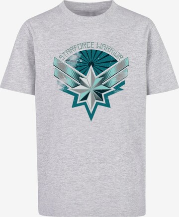 ABSOLUTE CULT T-Shirt 'Captain Marvel - Starforce Warrior' in Grau: predná strana