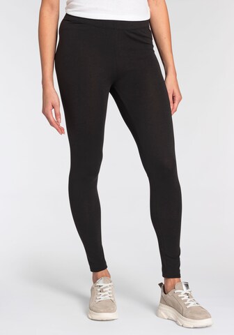FLASHLIGHTS Skinny Leggings in Schwarz: Vorderseite