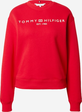 Felpa di TOMMY HILFIGER in rosso: frontale