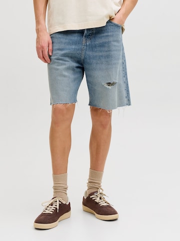 Loosefit Jean JACK & JONES en bleu : devant