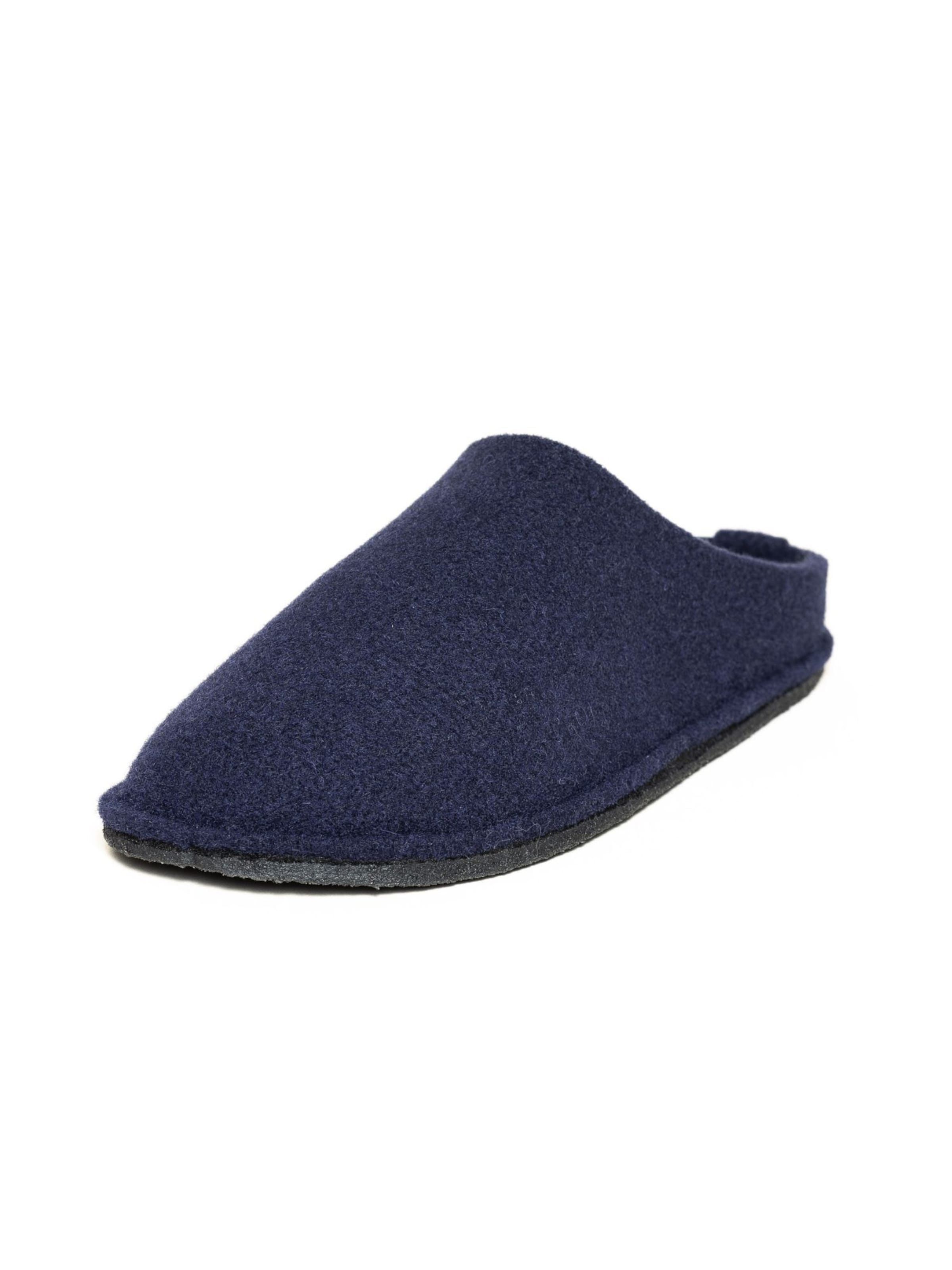 Gottstein Slippers 'Filzpantoffel Classic-CO' in Blue: front