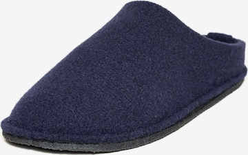 Gottstein Slippers 'Filzpantoffel Classic-CO' in Blue: front