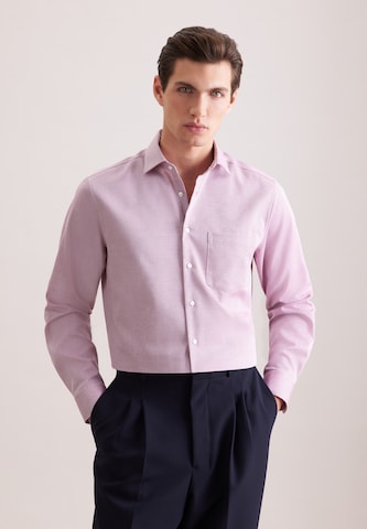 Coupe regular Chemise business 'Schwarze Rose' SEIDENSTICKER en rose : devant