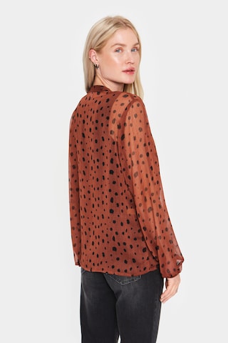 SAINT TROPEZ Blouse 'Valerie' in Brown