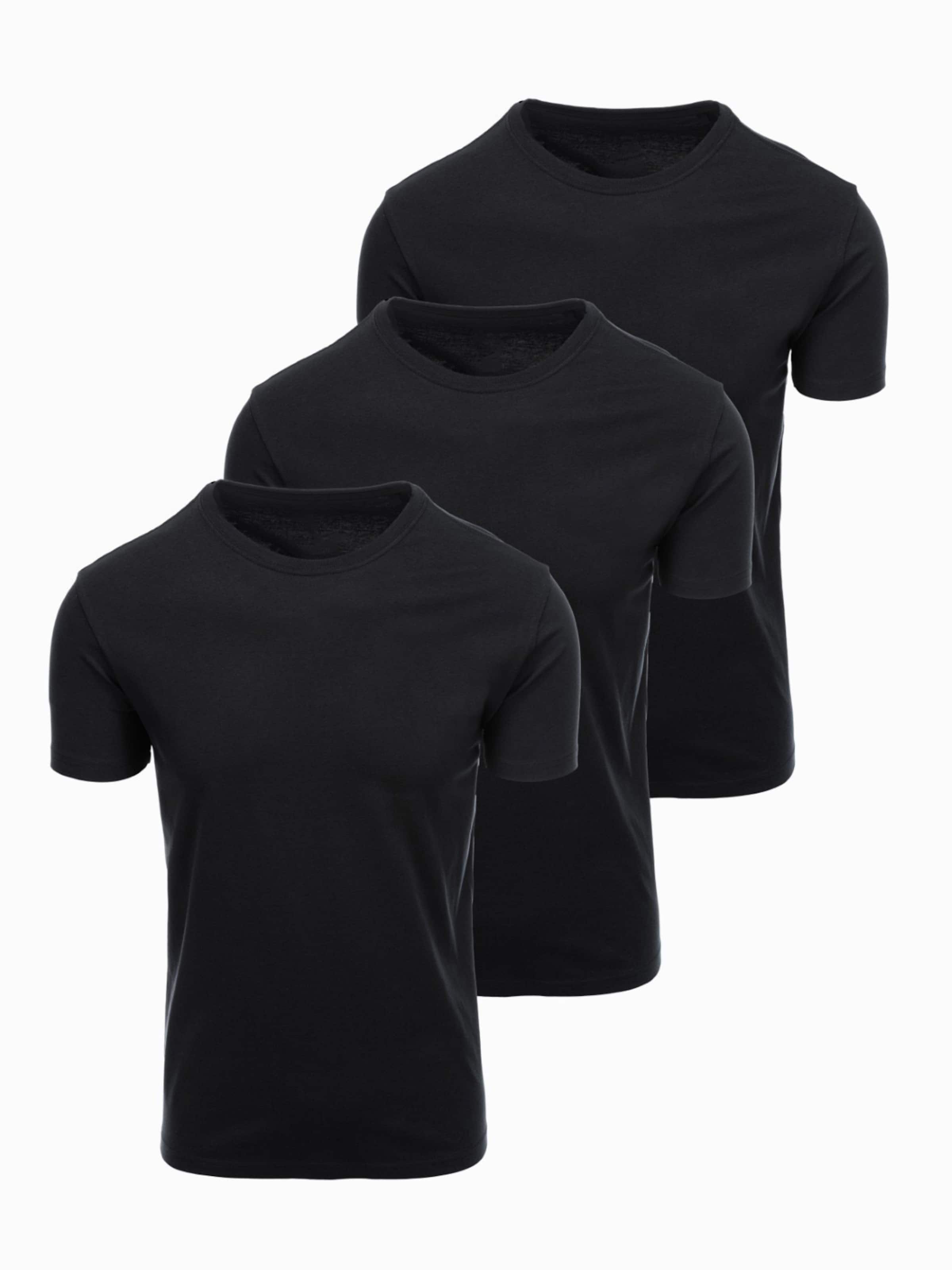 Ombre Shirt in Schwarz: Vorderseite