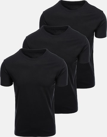 Ombre Shirt in Schwarz: Vorderseite