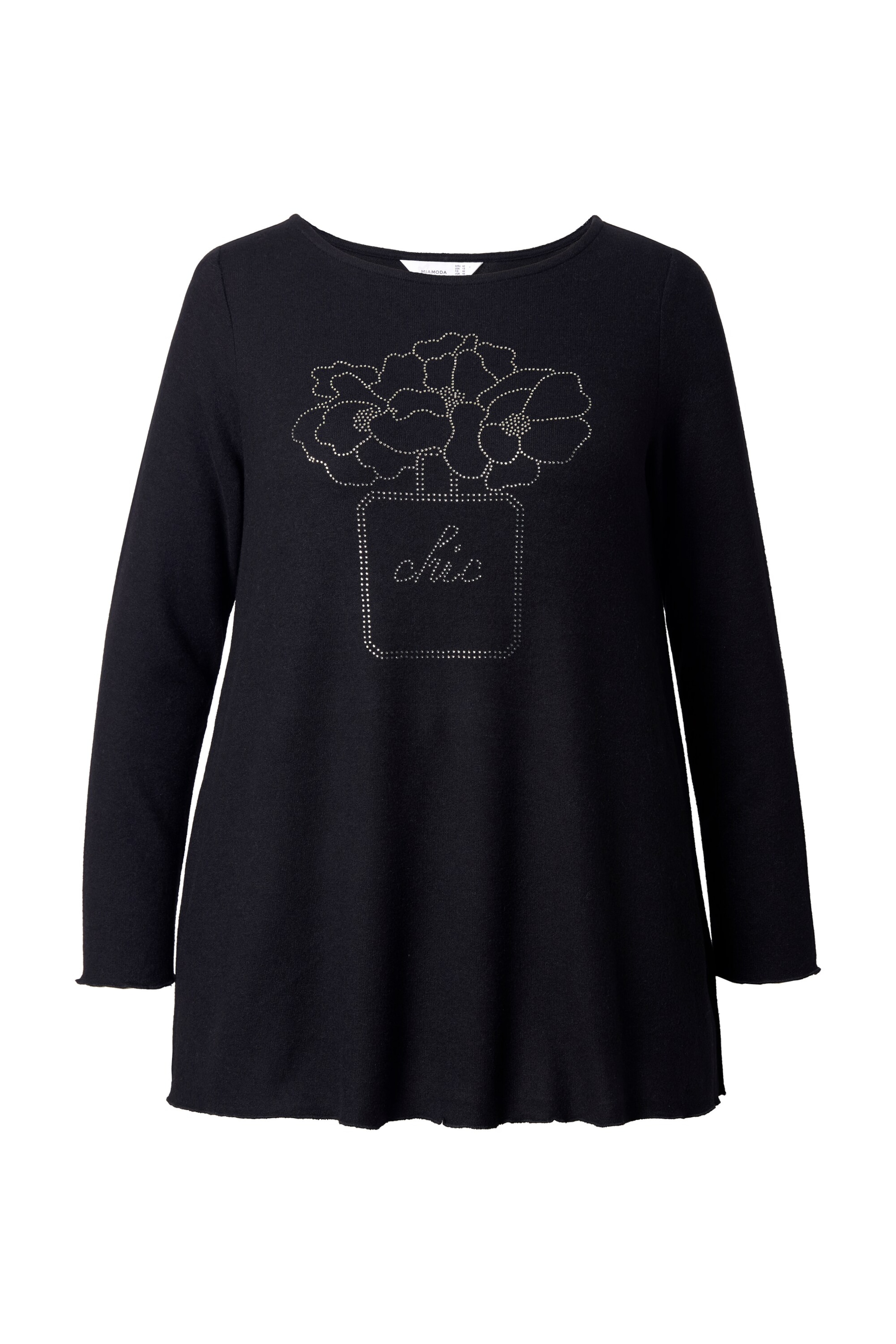 MIAMODA Sweater in Black: front