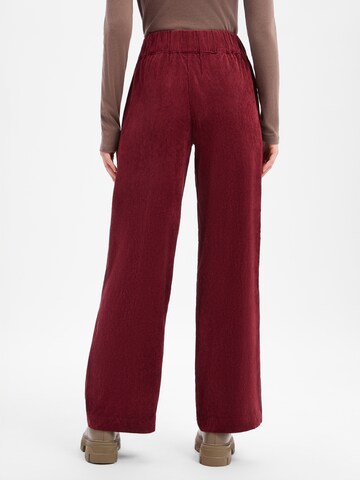 Marie Lund Wide Leg Hose in Rot