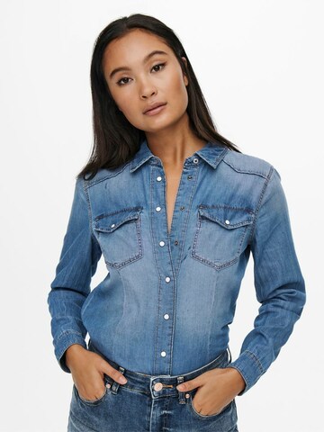 ONLY Bluza 'ROCK IT' | modra barva