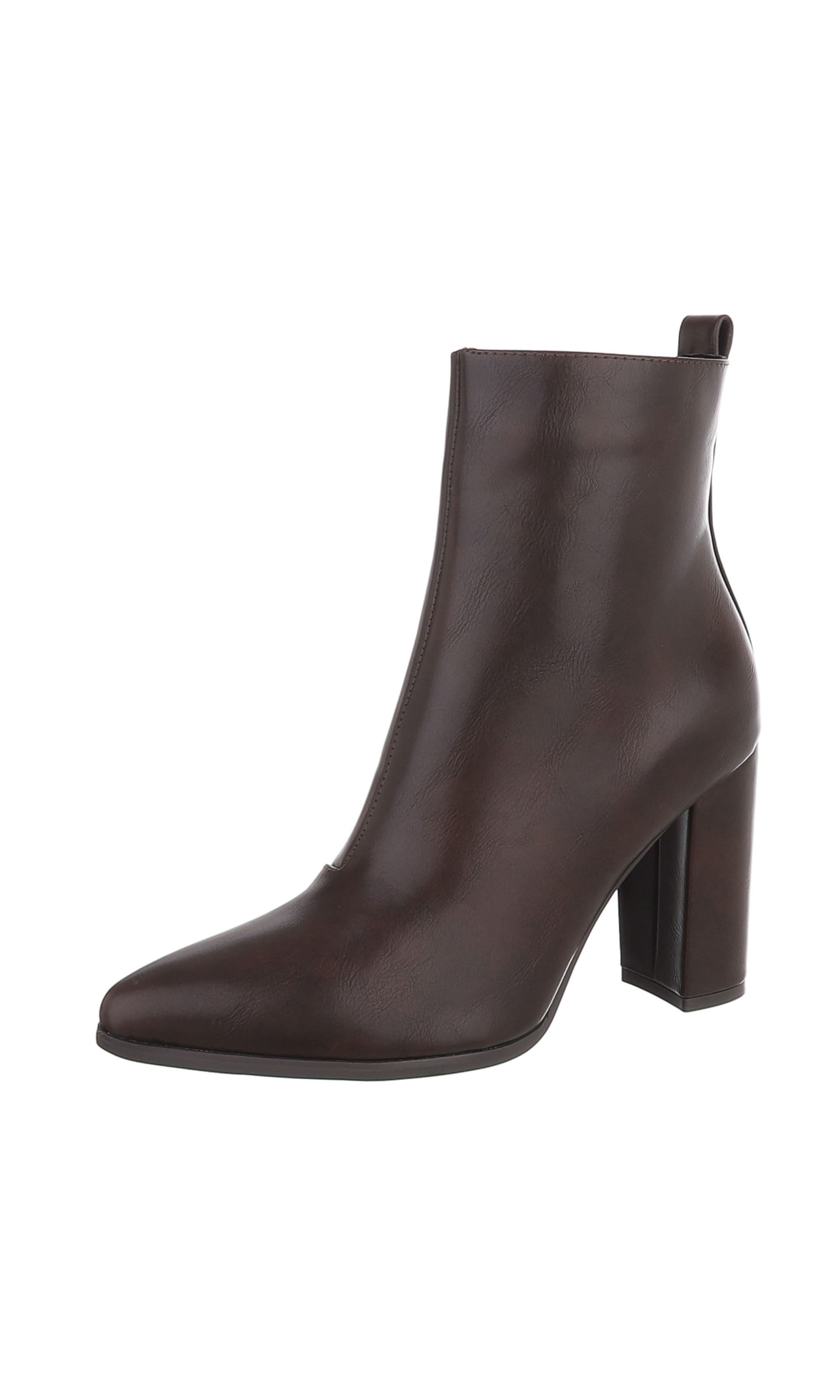 Ital-Design Stiefelette in Braun: Vorderseite