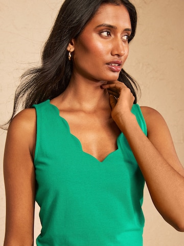 love & roses - Top en verde