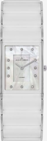 Jacques Lemans Analog Watch in White: front