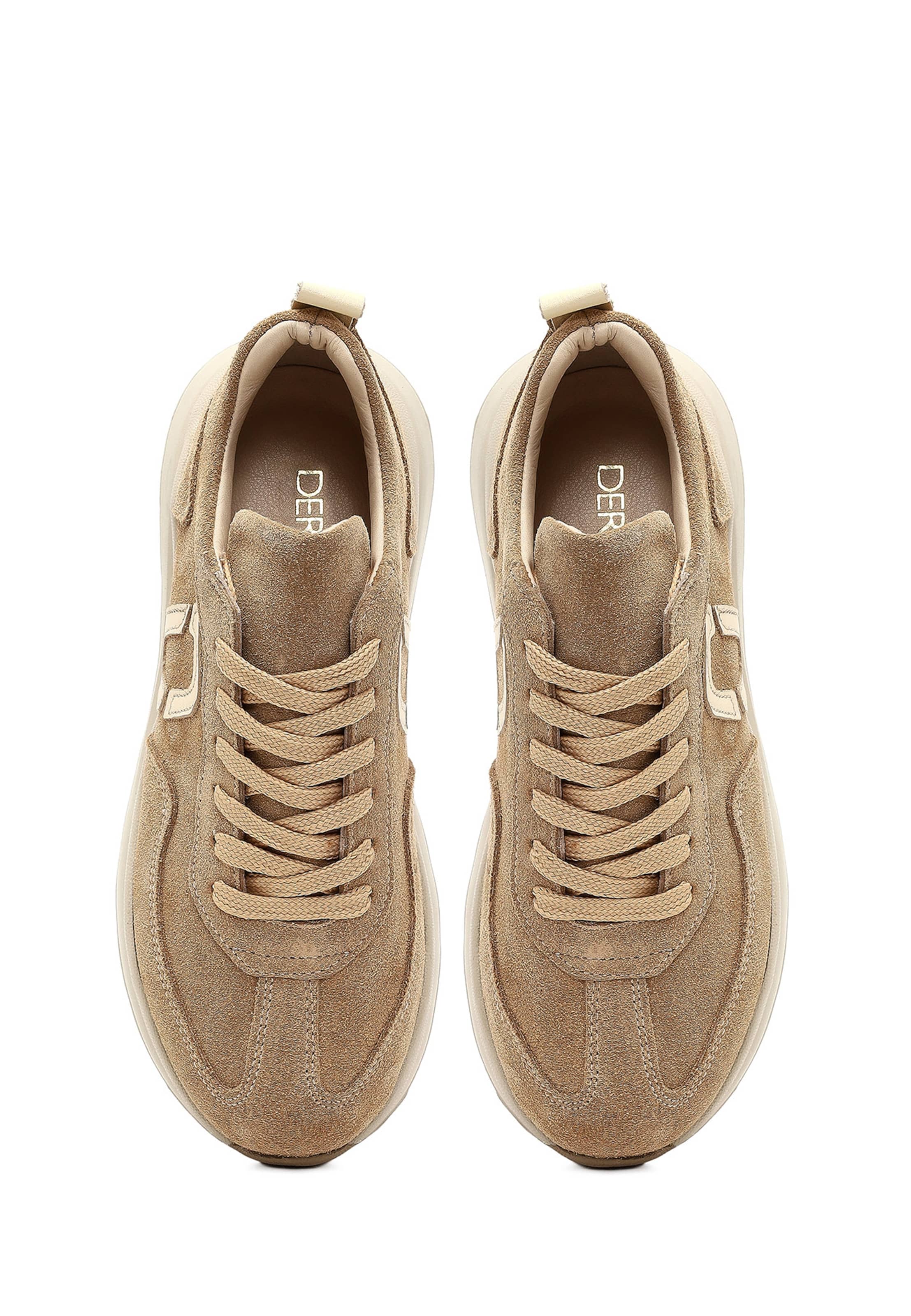 Derimod Platform trainers in Beige