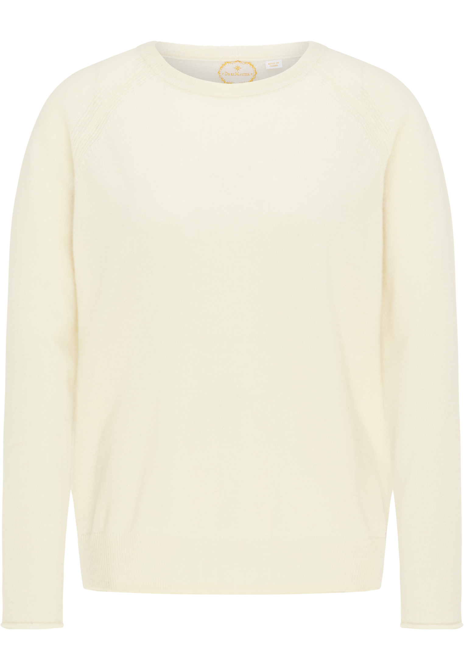 Taglie comode Abbigliamento DreiMaster PREMIUM Pullover in Bianco Lana 