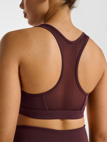 Hummel Bralette Sports bra 'Pulse' in Brown