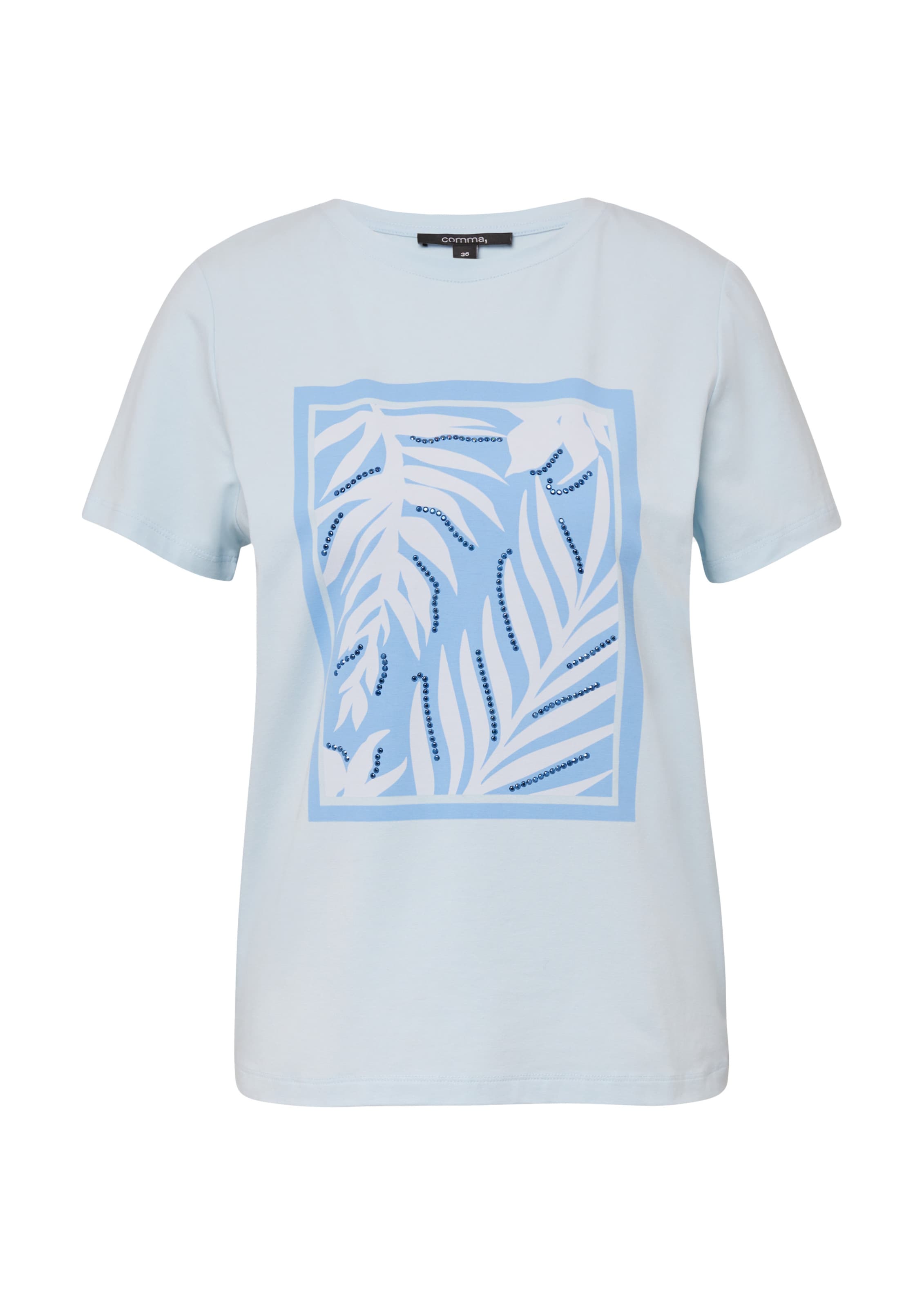 COMMA Shirt in Blau: Vorderseite