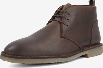 Dune LONDON Chukka Boots 'Cashed' in Bruin: voorkant