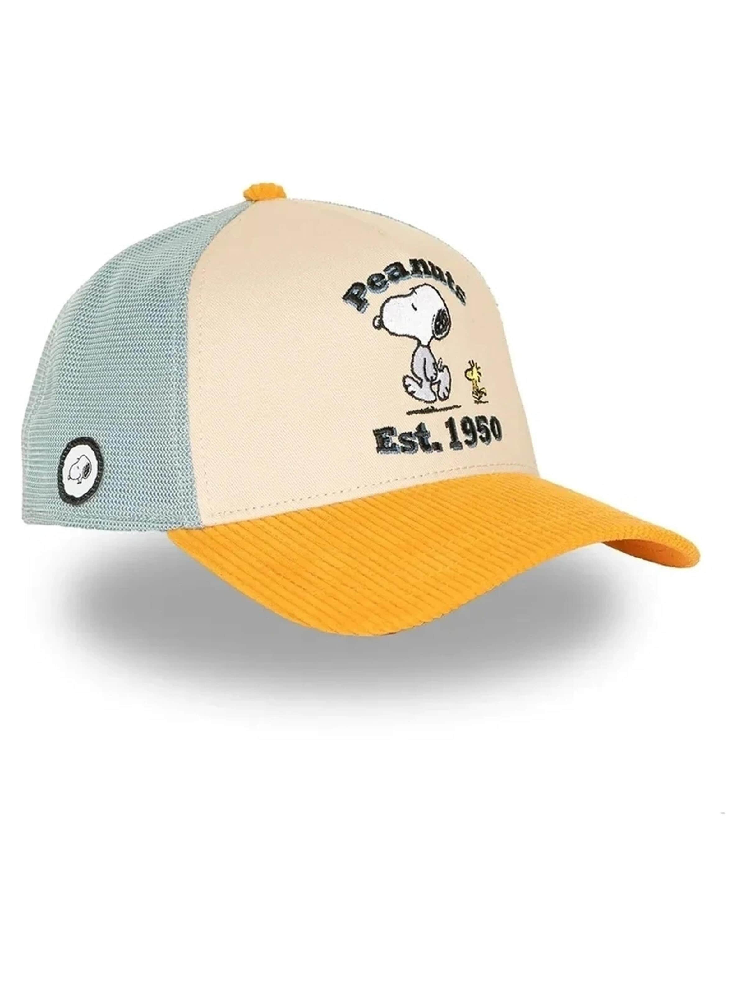 Capslab - Gorra 'Gorra capslab beige cord snoopy trucker cap' en beige