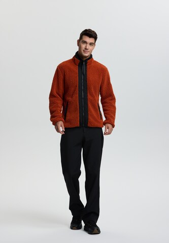 LUHTA Athletic Fleece Jacket in Orange