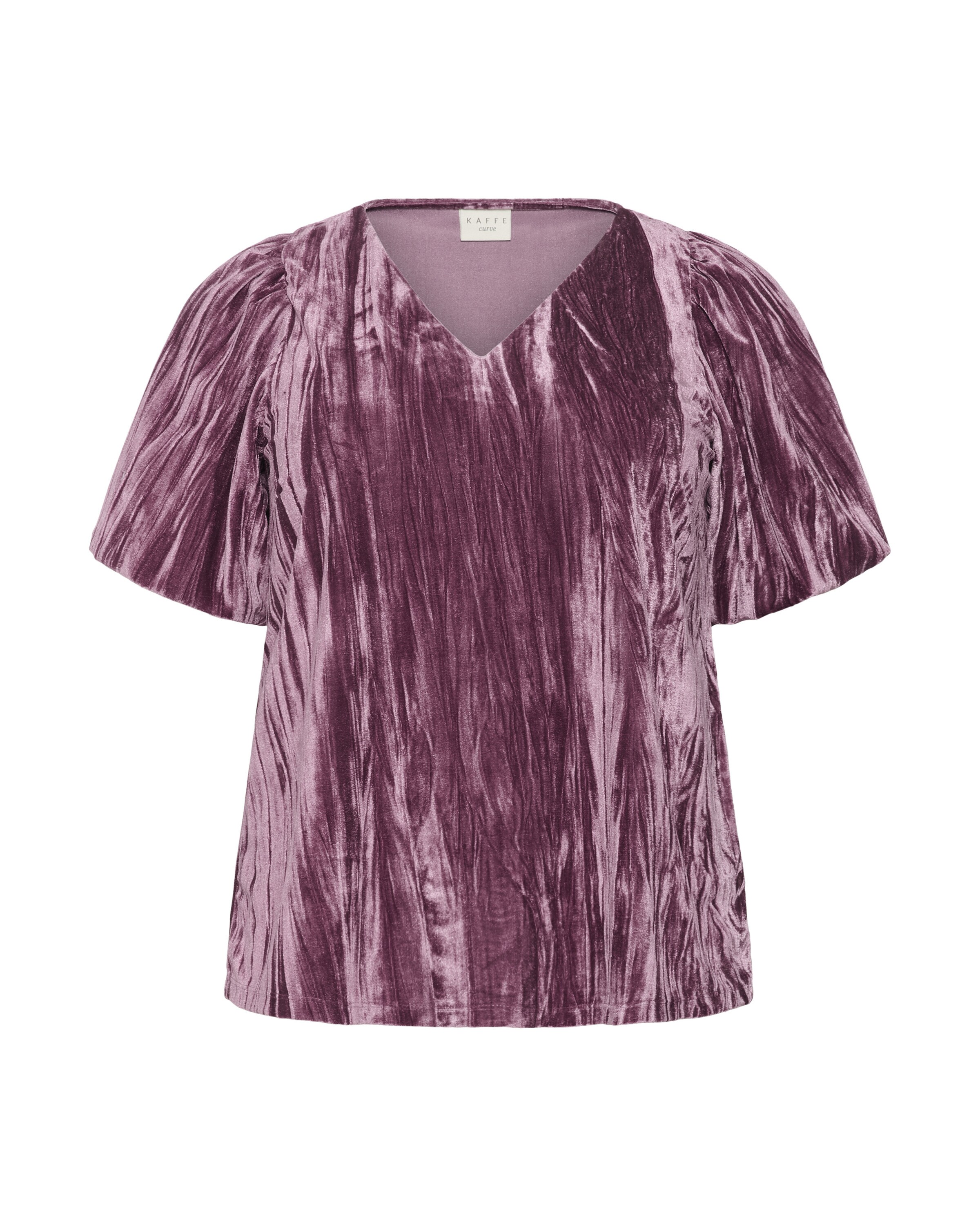 KAFFE CURVE Blouse in Purple: front