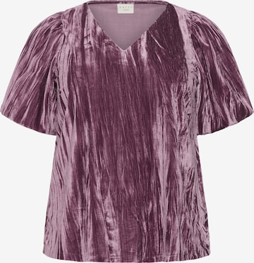 KAFFE CURVE Blouse in Purple: front
