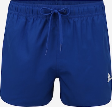 ADIDAS PERFORMANCE Athletic Swim Trunks in Blue: front