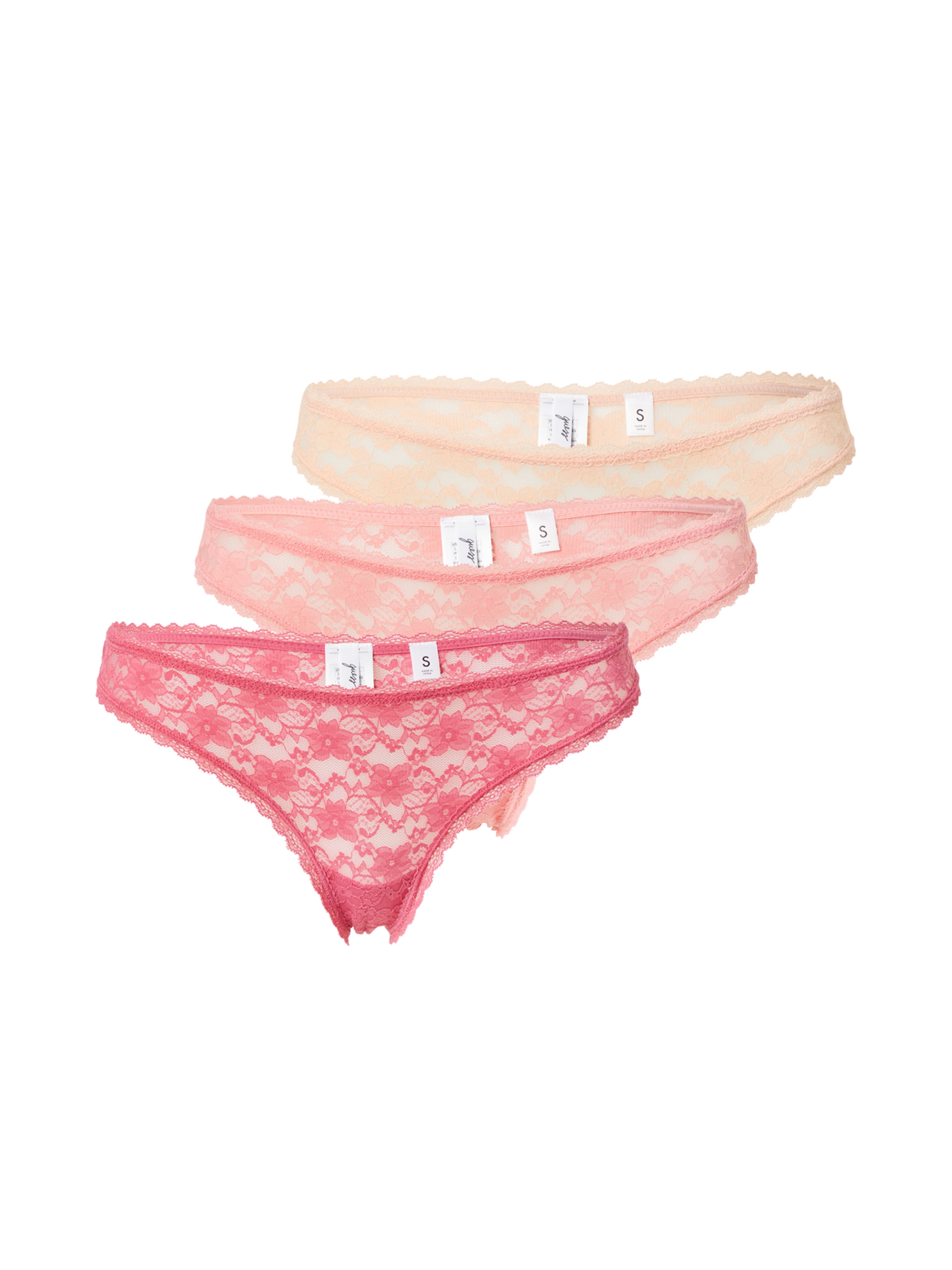 GUESS Стринг в розово: отпред