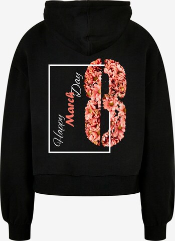 Merchcode Sweatshirt 'WD - Happy March Day' in Zwart